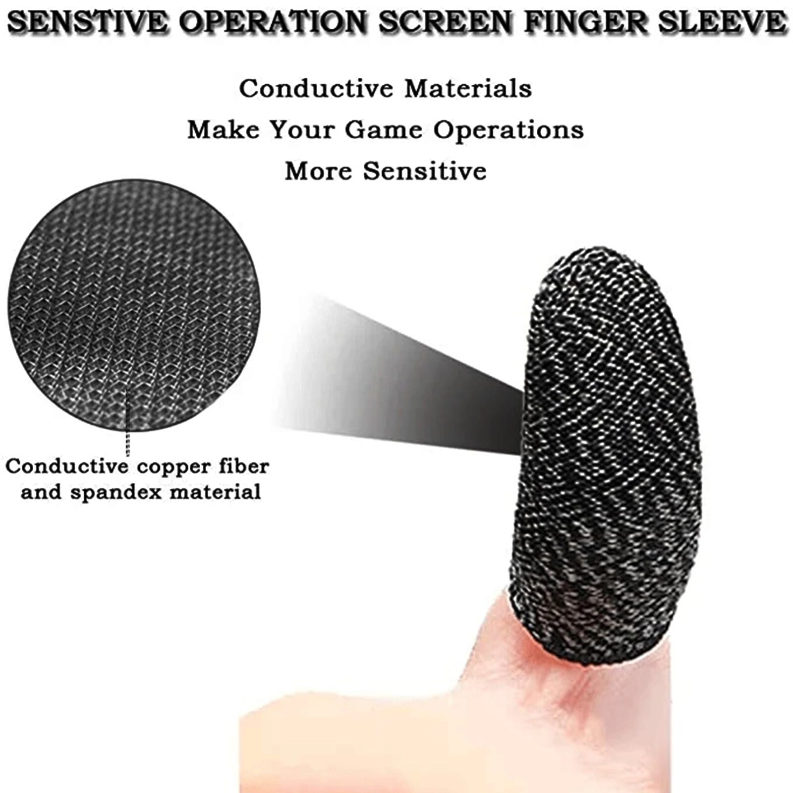 Gaming Fingerhandschuhe - Schweißresistent, Kratzfest, Sensibles Touchscreen, XL Größe