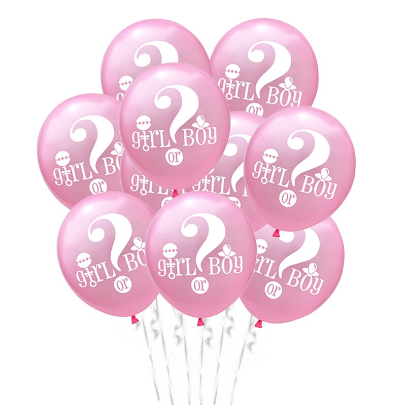 10 stk han eller hun baby ballon køn afslører fest drenge eller pige ballon baby shower indretning det er en pige dreng fødselsdagsfest forsyninger