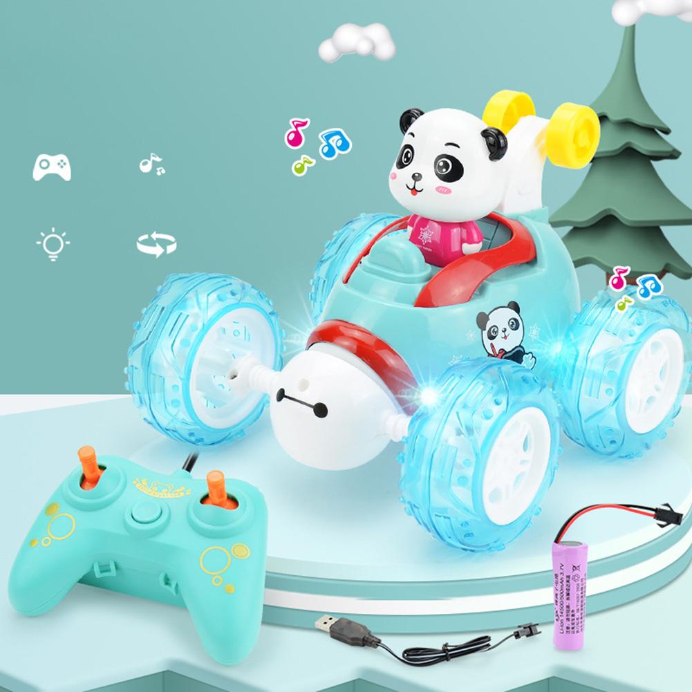 Stunt remote control car music light high speed 360 degree rotating drift off-road vehicle rc stunt deformation car kids
