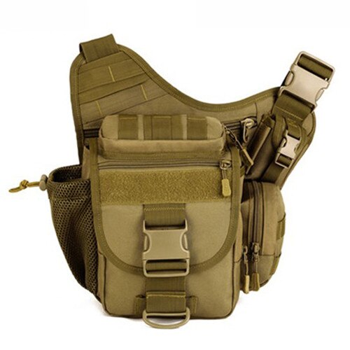 Dslr Camera Tas Leger Geneigd Schoudertas Mannelijke Handtas Toevallige Zadel Camouflage Schoudertassen Nylon Pack D548: Wolf brown