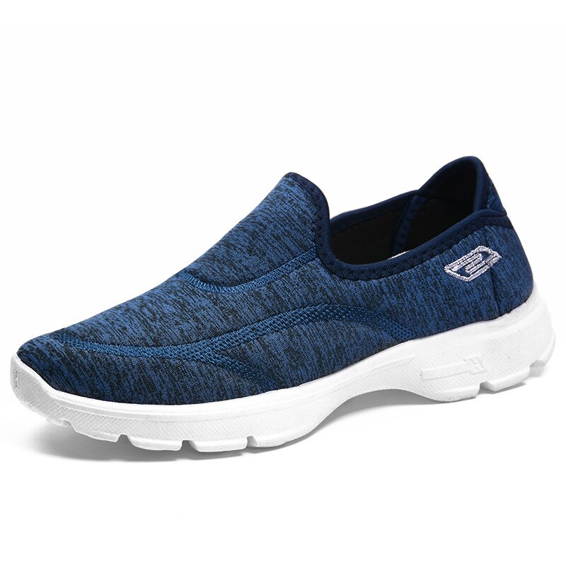 Frühling Frauen Unterhose Auf Halbschuhe Damen lässig Komfortable Wohnungen Weibliche Atmungsaktive strecken Tuch Schuhe Zapatillas n627: Blau / 7.5