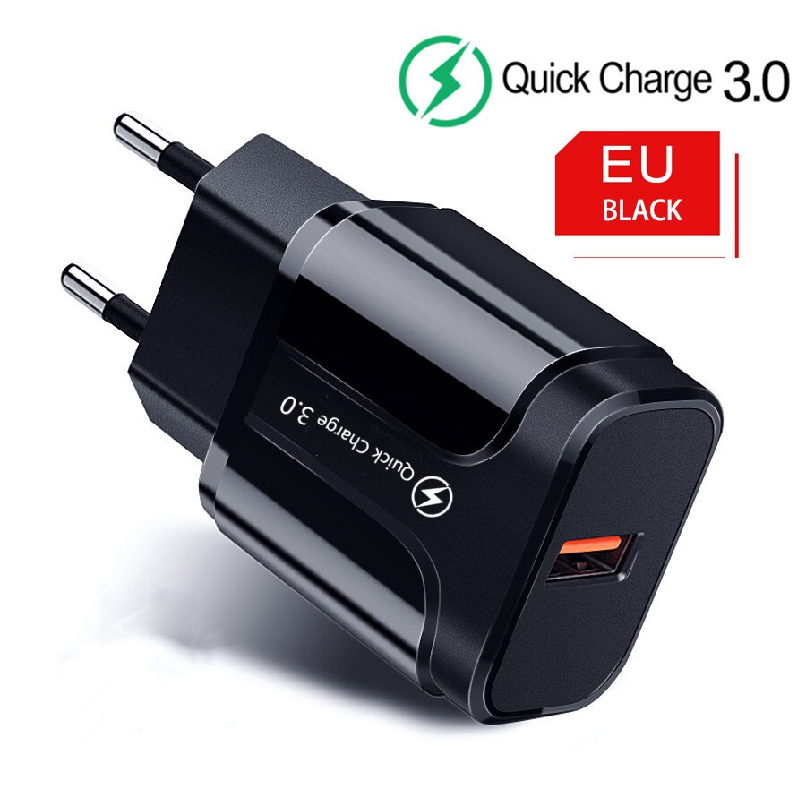 18W Quick Charge 3.0 Usb Charger Qc 3.0 4.0 Voor Samsung A50 Iphone Xr 11 8 7 Xiaomi Huawei usb Plug Telefoon/Fast Charger Adapter