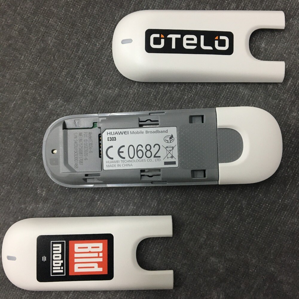 Unlocked Huawei E303s-6 Modem USB HSDPA 7.2 Mbps 3G Dongle Data and SMS Service MicroSD Card Slot Computer Work