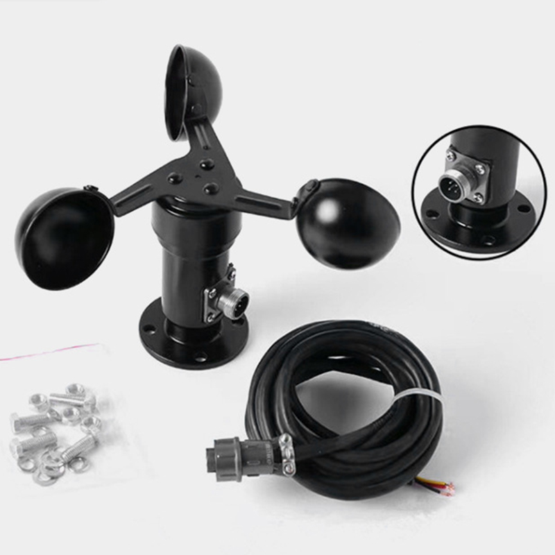 Pulse Signal Wind Sensor Digital Anemometer Pulse Signal Output Aluminum Alloy Wind Speed Sensor Anemometer Anemometer