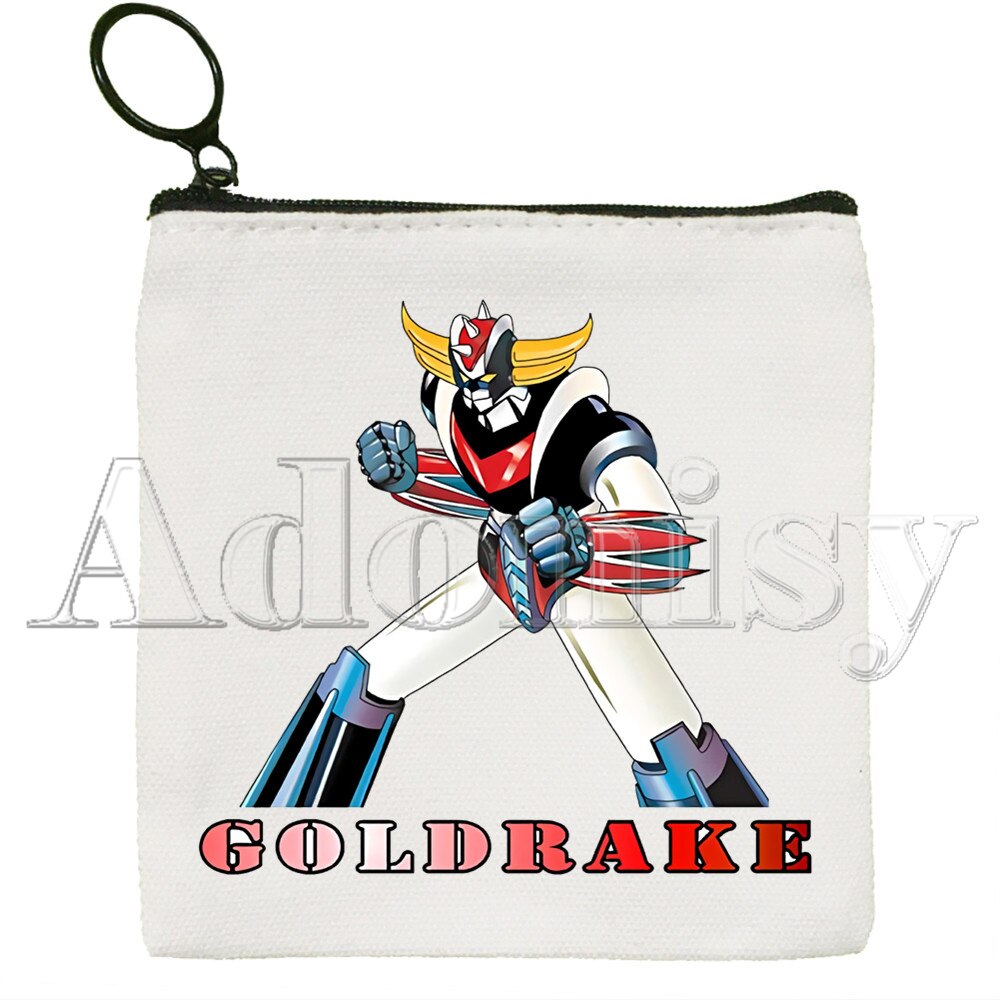 Goldorak Koreanische Stil Cartoon Gedruckt Leinwand Tasche Leinwand Einfache und Modische Lagerung Tasche: C