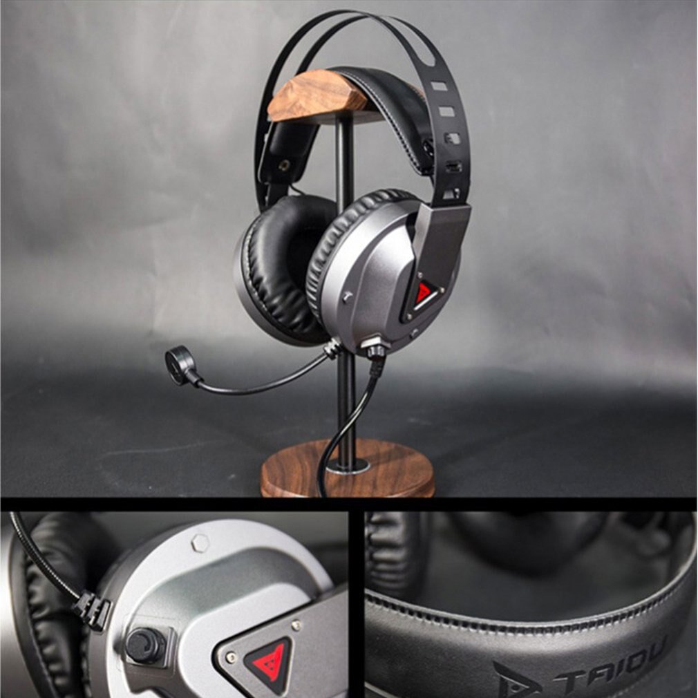 Wired Headsets 7.1 Channels With Mic 3D Stereo Music Over-Ear Headphones Game Headset For Laptop Comfort-fit Headset