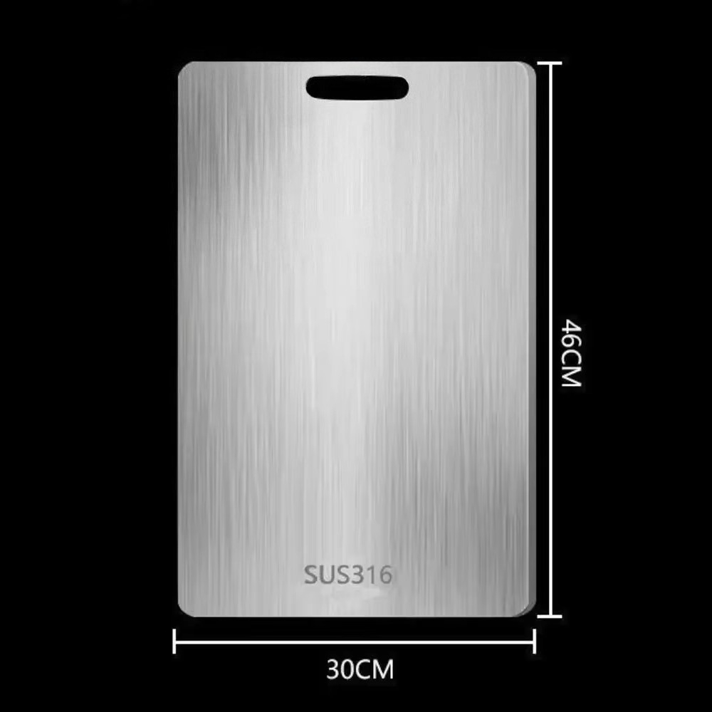Thickened Stainless Steel Cutting Board Antibacterial and Mildew-proof Household Cutting Board Kitchen Kneading Dough Board: green