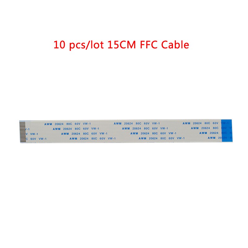 10 unids/lote Raspberry Pi 3 Cámara Cable FFC 15cm/30cm/50cm 15pin plana Cable de alambre para Raspberry Pi 3B + 3 B 2 cámara de visión nocturna