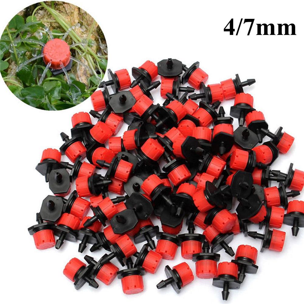 Micro arrosage goutte-à-goutte pour plantes, tuyau d'arrosage automatique, buse d'atomisation, pulvérisateur de contrôle de l'eau: D 100PCS