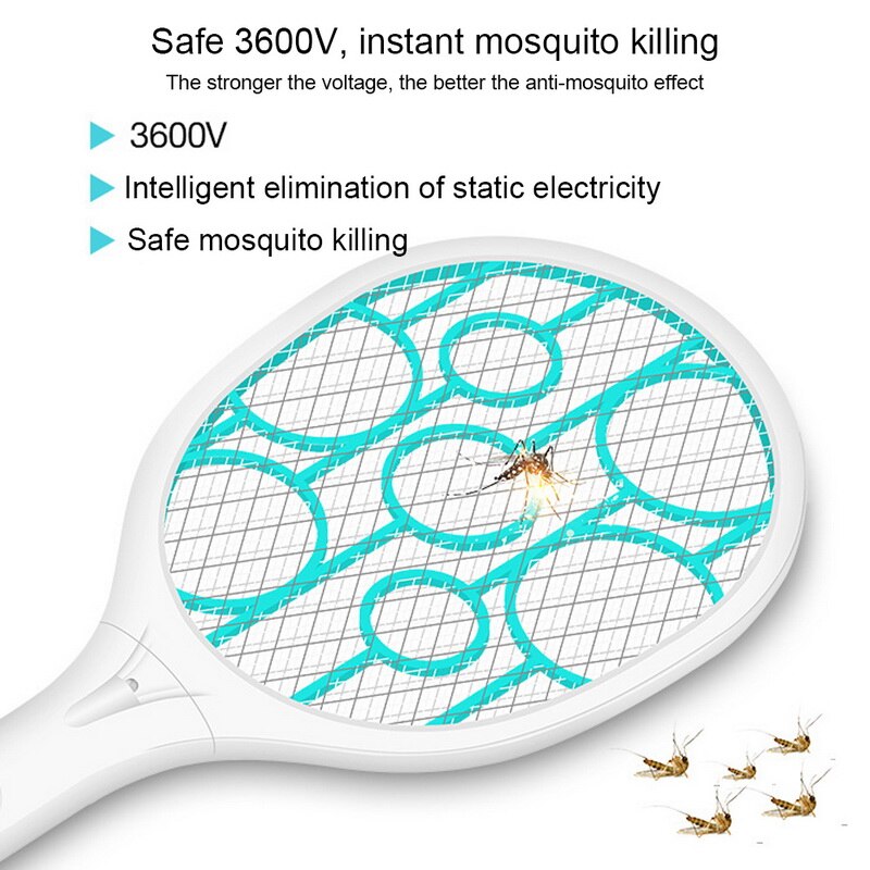 Usb Chargerable Thuis Elektrische Fly Mosquito Bug Zapper Vliegenmepper Muggen Killer Veiligheid Mesh Draadloze Anti Mosquito Bug Zapper