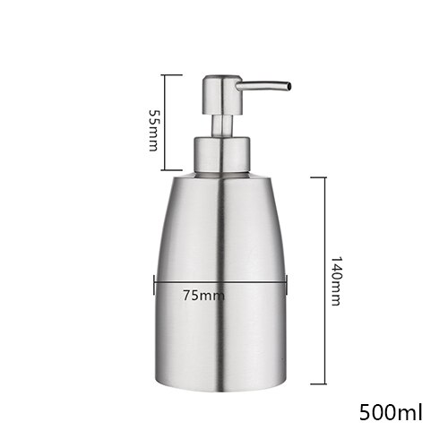GAPPO liquid soap dispensers bathroom stainless steel color emulsion bottle bathroom kitchen accessories soap pumps: Y35008