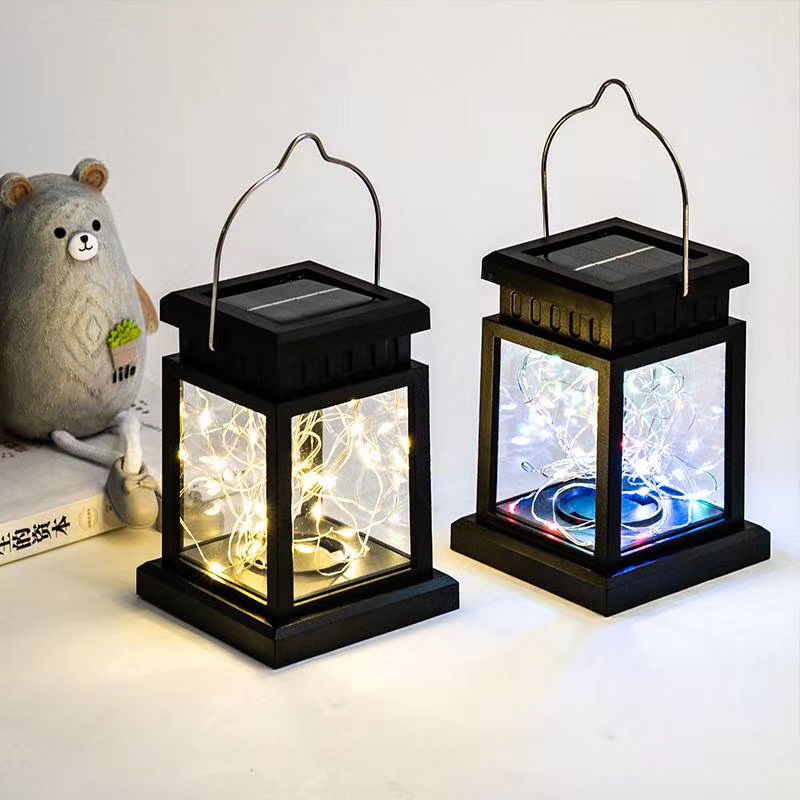 Solar Powered LED Outdoor twinkle Candle Lantern Outdoor Lamp Home Garden Decoration Light Warm Flame Flashing Tea Light