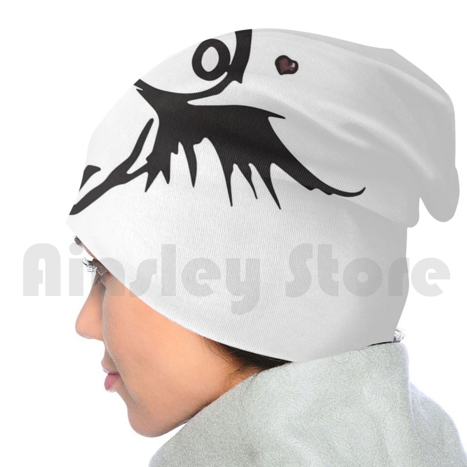 Emo Love Angel Beanies Knit Hat 1625 Beanies Print Gothic Goth Angel Love Peace Music Musical Emocore Hardcore Band