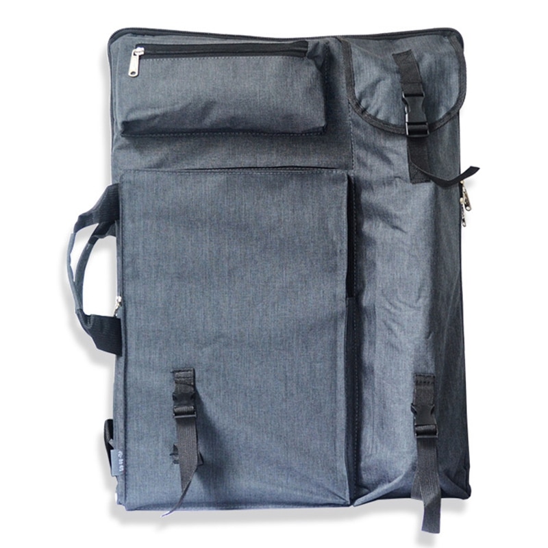 Grote Art Tas Voor Tekentafel Schilderen Set Reizen Schets Tas Voor Schetsen Gereedschap Canvas Schilderen Kunst Levert Voor Kunstenaar: Black