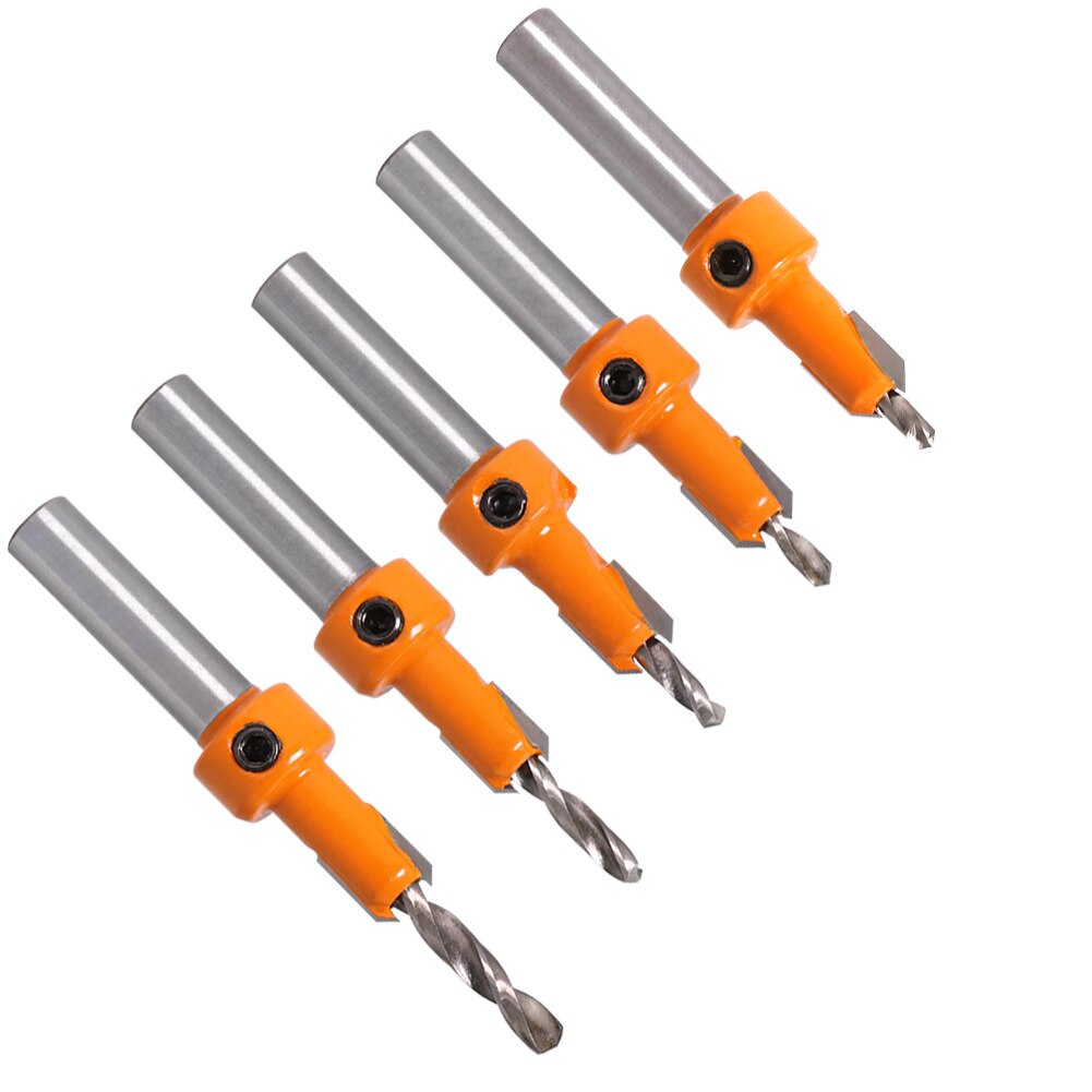 8mm Schaft HSS Holzbearbeitung Senker Bohrer Set Schraube Extractor Remon Abriss Holz Fräser Spiralbohrer Holz