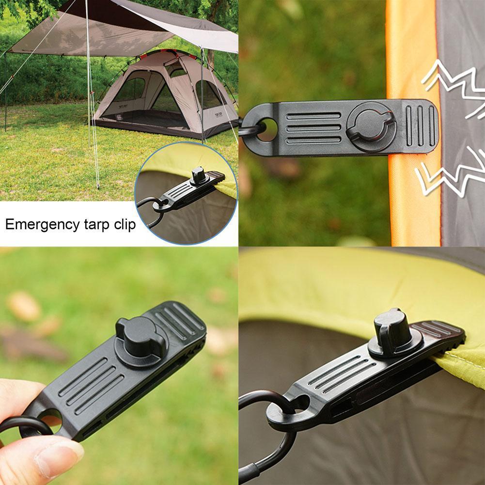 8pcs Caravan Clips For Tent Boat Trailer Cover Windproof Clamp Tarp Snap Groundsheet Tent Clip For Awning Camping Accessoriy