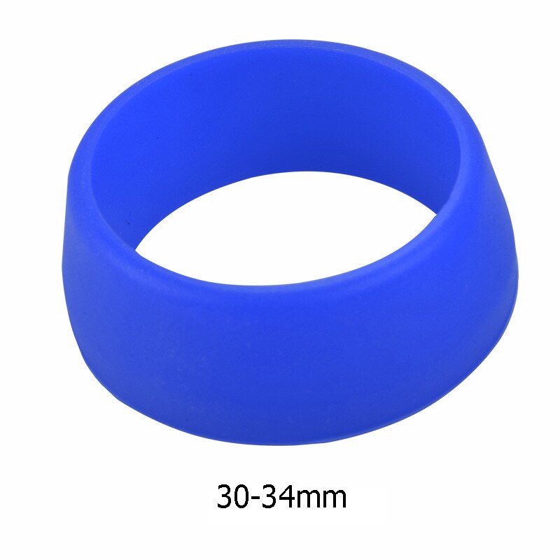 Sykkelstolpe gummiring mtb sykkel vanntett støvdeksel silikon setepinne sak beskyttende sykkel tilbehør: Blå 30-34mm