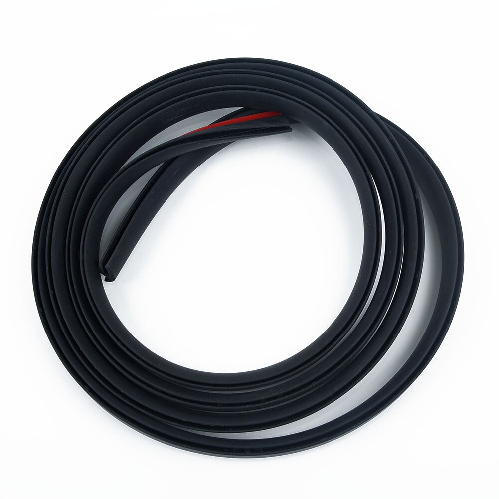 Rubber Sealed Strip Seal Under Moulding Trim Black 2M H-Type On Plastic