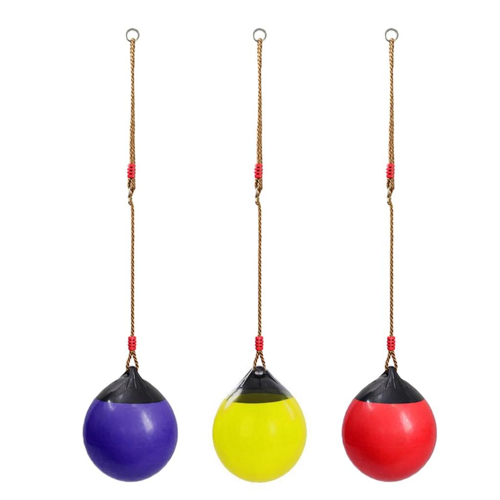 Ball Swing Seat w/ Heavy Duty Rope for Backyard Toys Set Accessories
