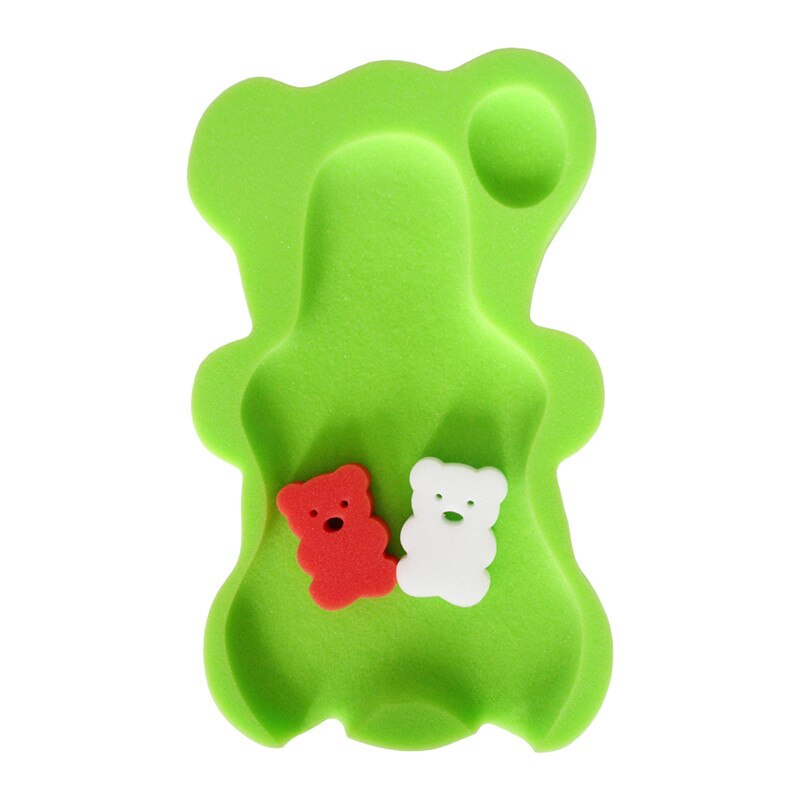 Baby Bath Sponge Mat Non-slip Sponge Mat Cute Cartoon Bath Mat Mom Must For Baby Care MU894341: Apple green
