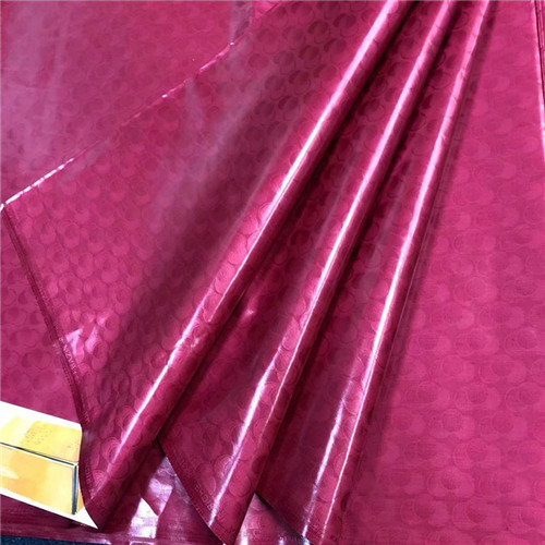 Bazin riche getzner atiku | Tissu en dentelle blanche pour hommes, tissu africain riche, tissus pour patchwork, 5yard/ensemble L1402-: rose red