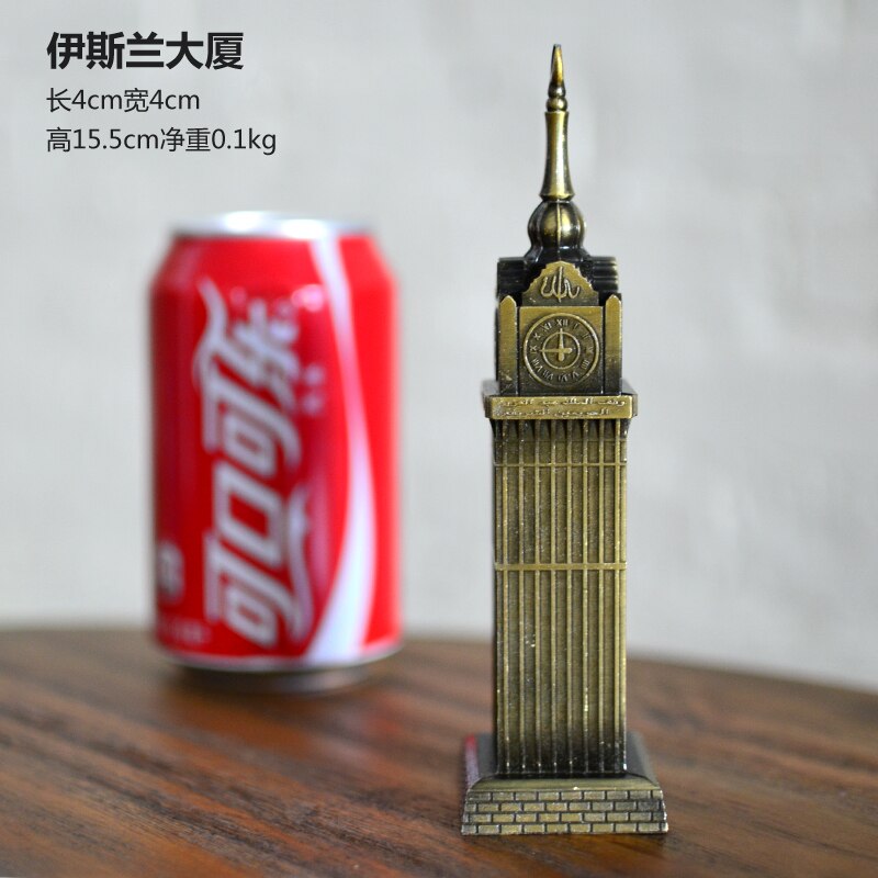 3D World Famous Landmark Building Metal Models Eiffel Tower Desk Decro For Friend Crafts Metal Model Home Decoration: yishi lan dasha