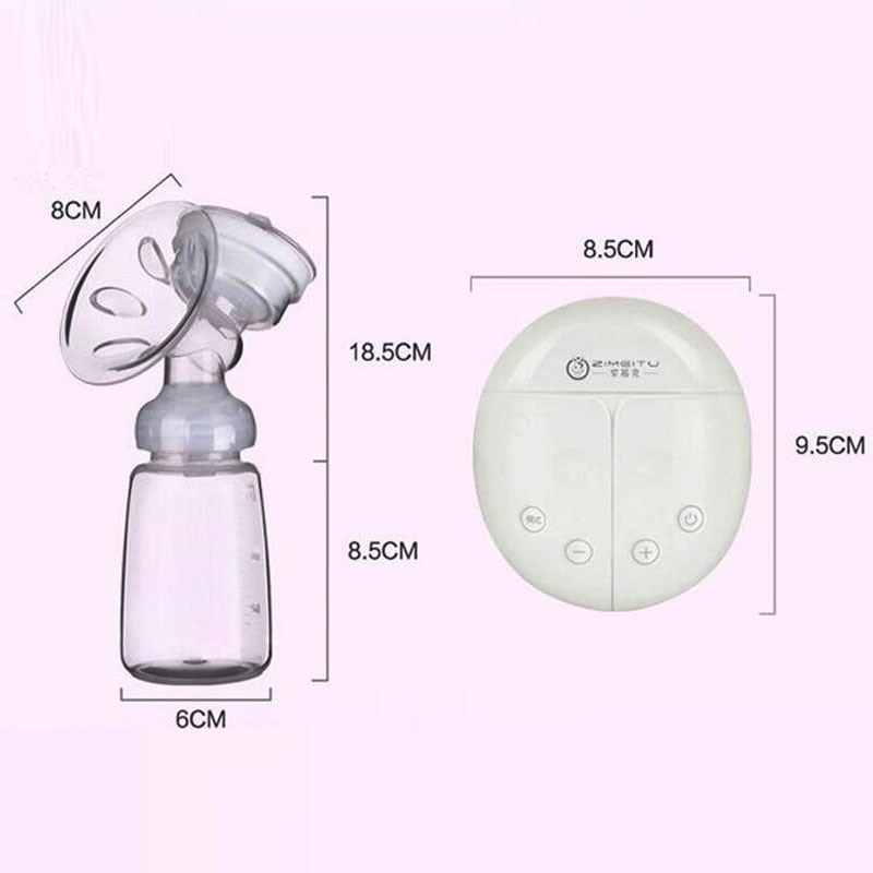 Breast Milk Collector Double Electric Breast Pumps Powerful Nipple Suction USB Electric Breast Pump with Baby Milk Bottle