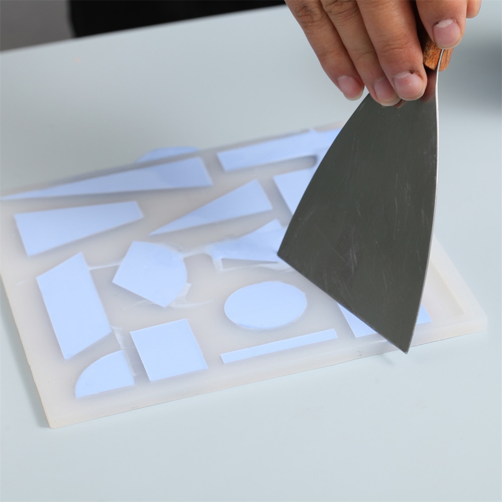 Geometrisk terrazzo bakke silikone forme jesmonite cement kits chips fremstilling af forme til hjemmet smykker nipsting dekorationsværktøj