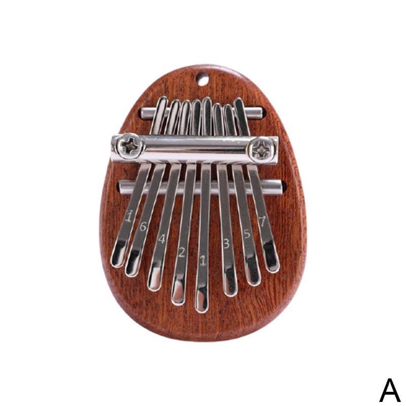 Mini Piano portátil de madera de cristal para niños, instrumento de percusión de dedo, 8 teclas, teclado de bolsillo, de vacaciones: A