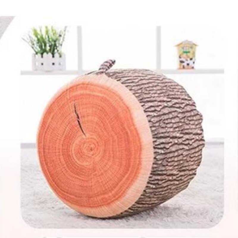 Draagbare Opblaasbare Verdikte Kruk Pluche 3D Fruit Vormige Poef Stoel Mooie Multi-Functies Krukken: E