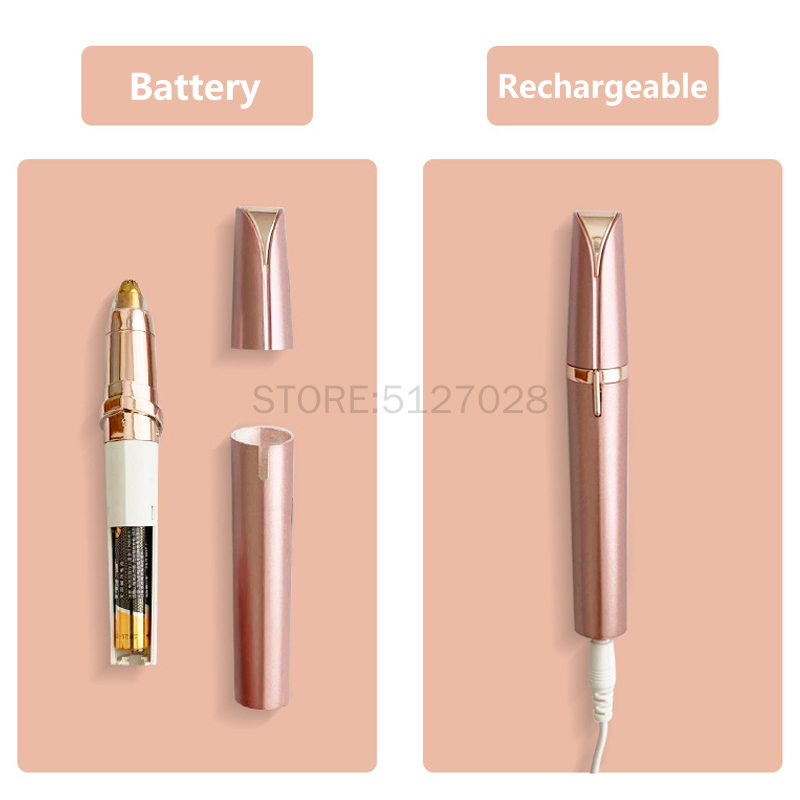 USB Elektrische Wenkbrauw Epilator Professionele Wenkbrauw Trimmer Mini Draagbare Shaper Scheerapparaat Scheerapparaat Voor Make Up Pijnloos Ontharing