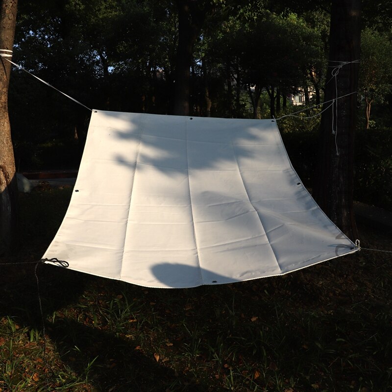Lona blanca de PVC de 0,45mm de grosor, impermeable, para jardín, patio, impermeable