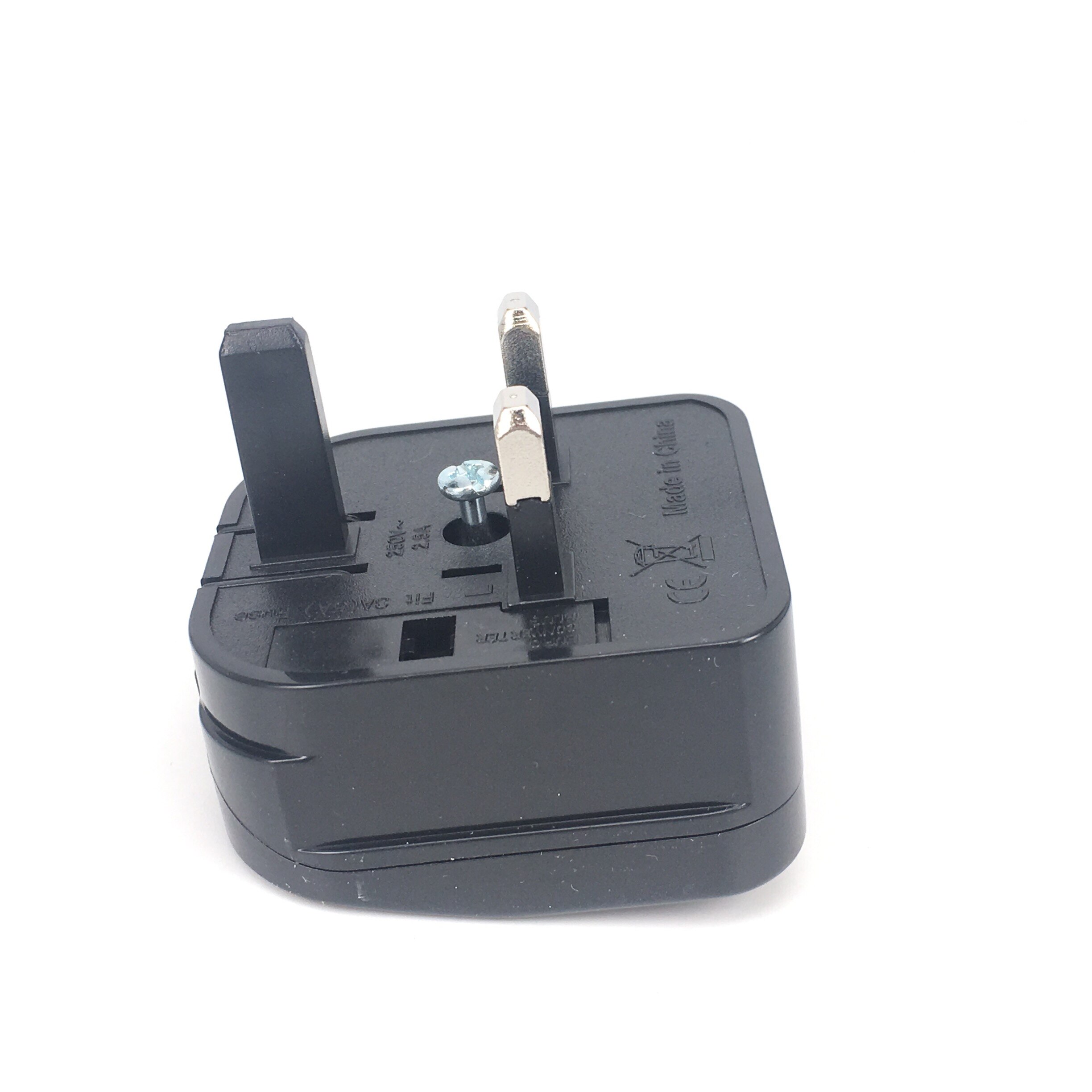 Eu Om Uk Plug Adapter Box Type Ronde Twee Pins 4.0Mm Converteren Naar 3 Pins Conversie Elektrische Stekker scheerapparaat Stekker Met Gesmolten 13A