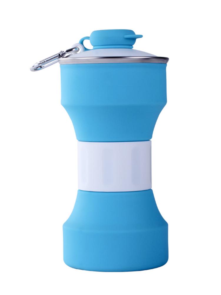650Ml Vouwen Cup Siliconen Water Fles Camp Sport Vouwen Fles Reizen Mini Draagbare Cup Reizen Mok Outdoor