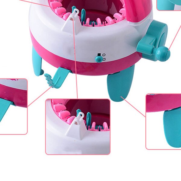 Hand Wol Breien Machine Meisje Puzzel Hand Wol Breien Machine Kinderen Speelgoed