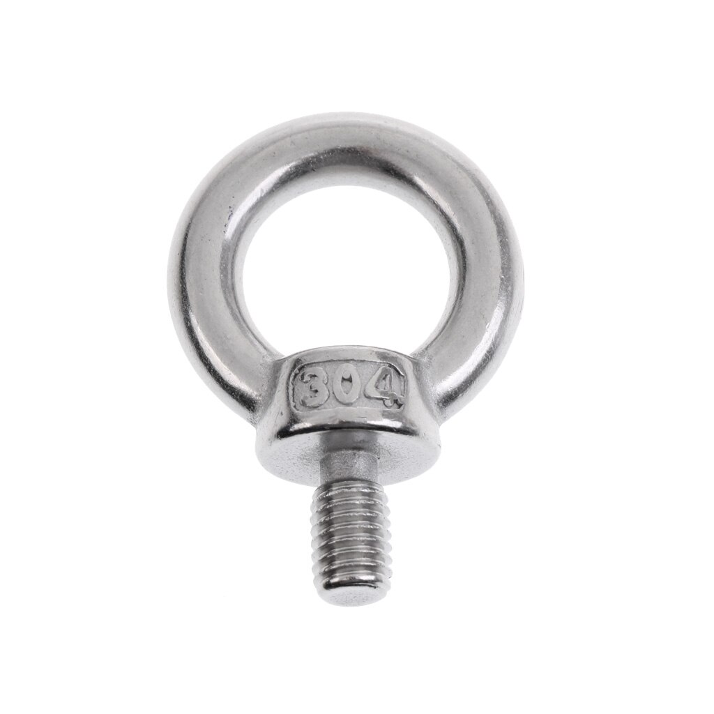 304 Stainless Steel Lifting Eye Bolt - Din 580- Ring Screw Bolt M6/ M8/ M10/ M12/ M14/ M16/ M18/ M20: M8 x 13mm