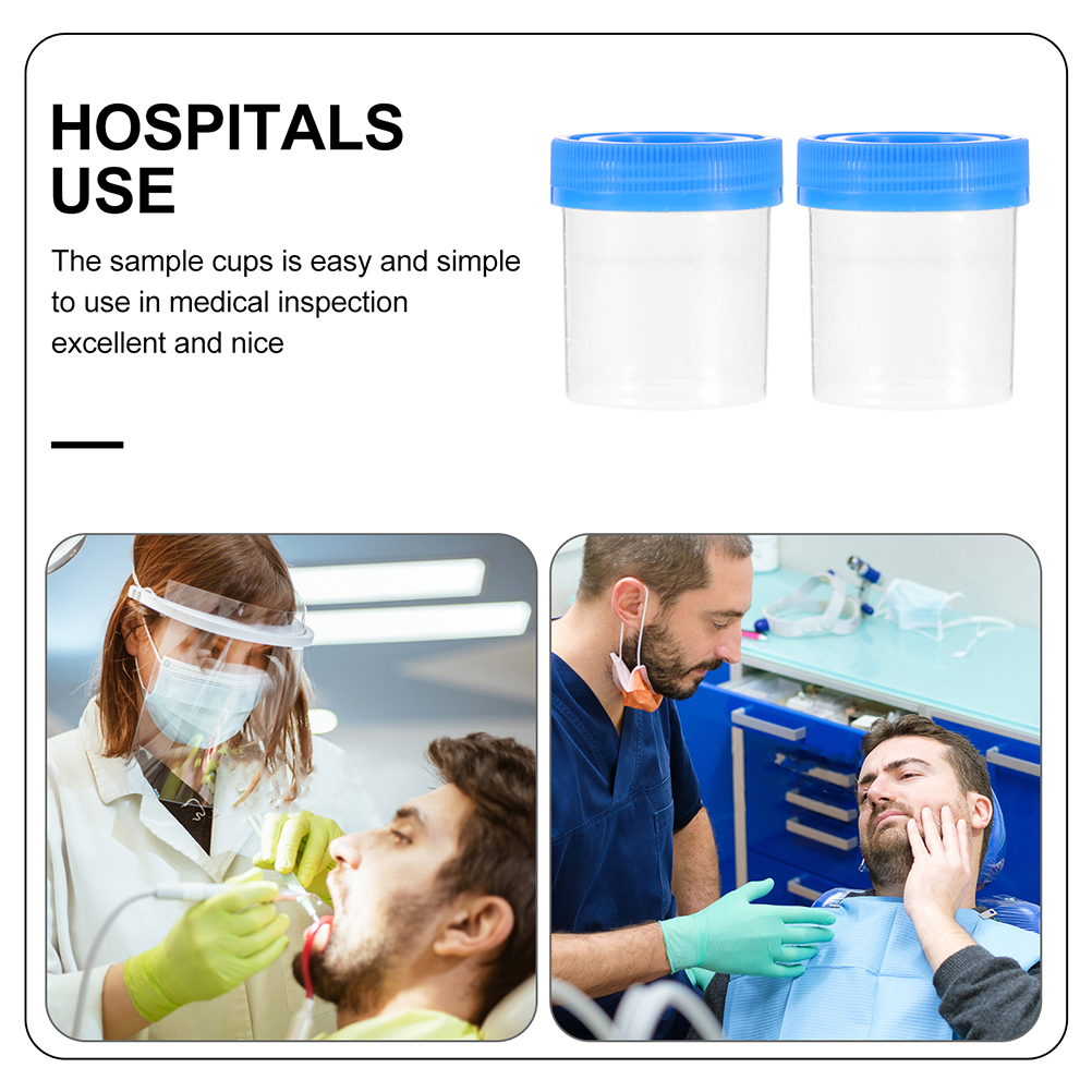 25Pcs Disposal Specimen Cups Convenient Specimen Containers Small Sputum Containers (Random Color)