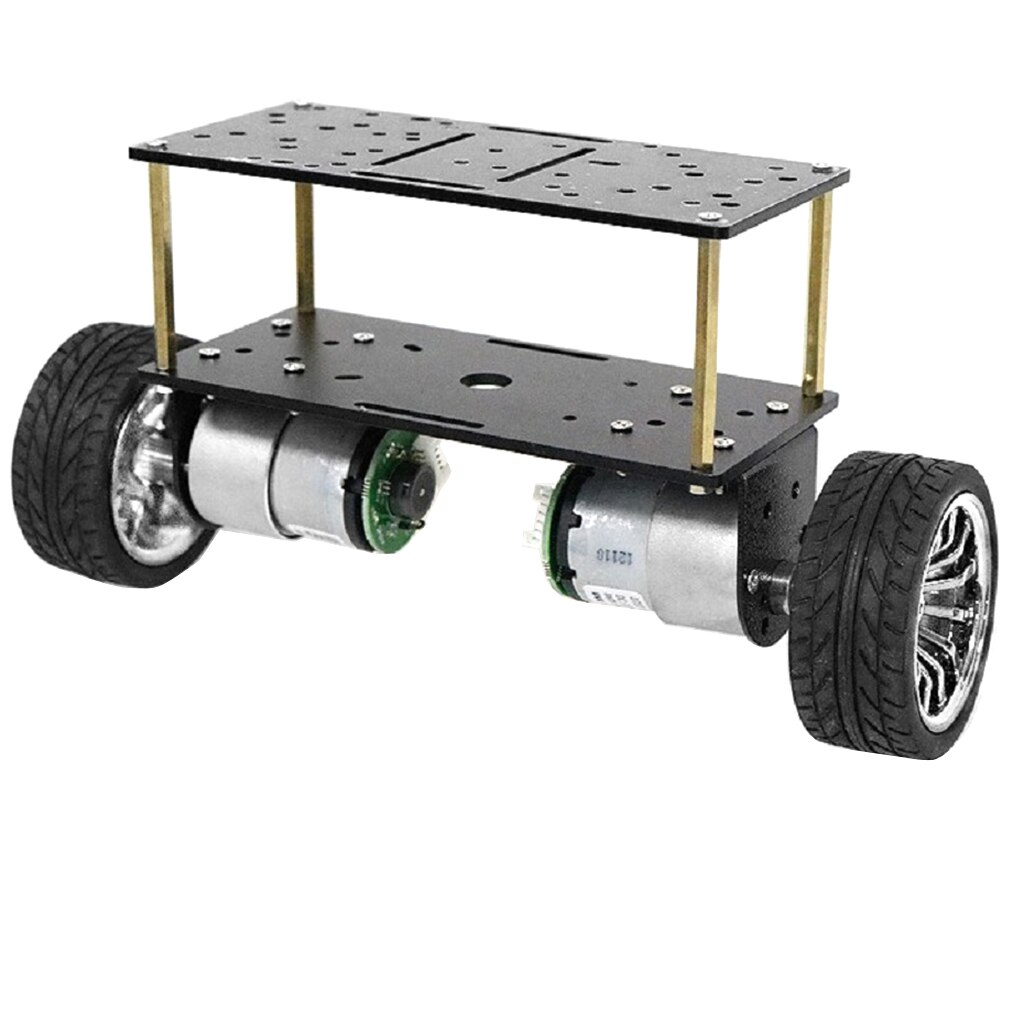DC 12V Motor Double-deck 2-Wheeled Smart Robot Balancing Vehicle Chassis