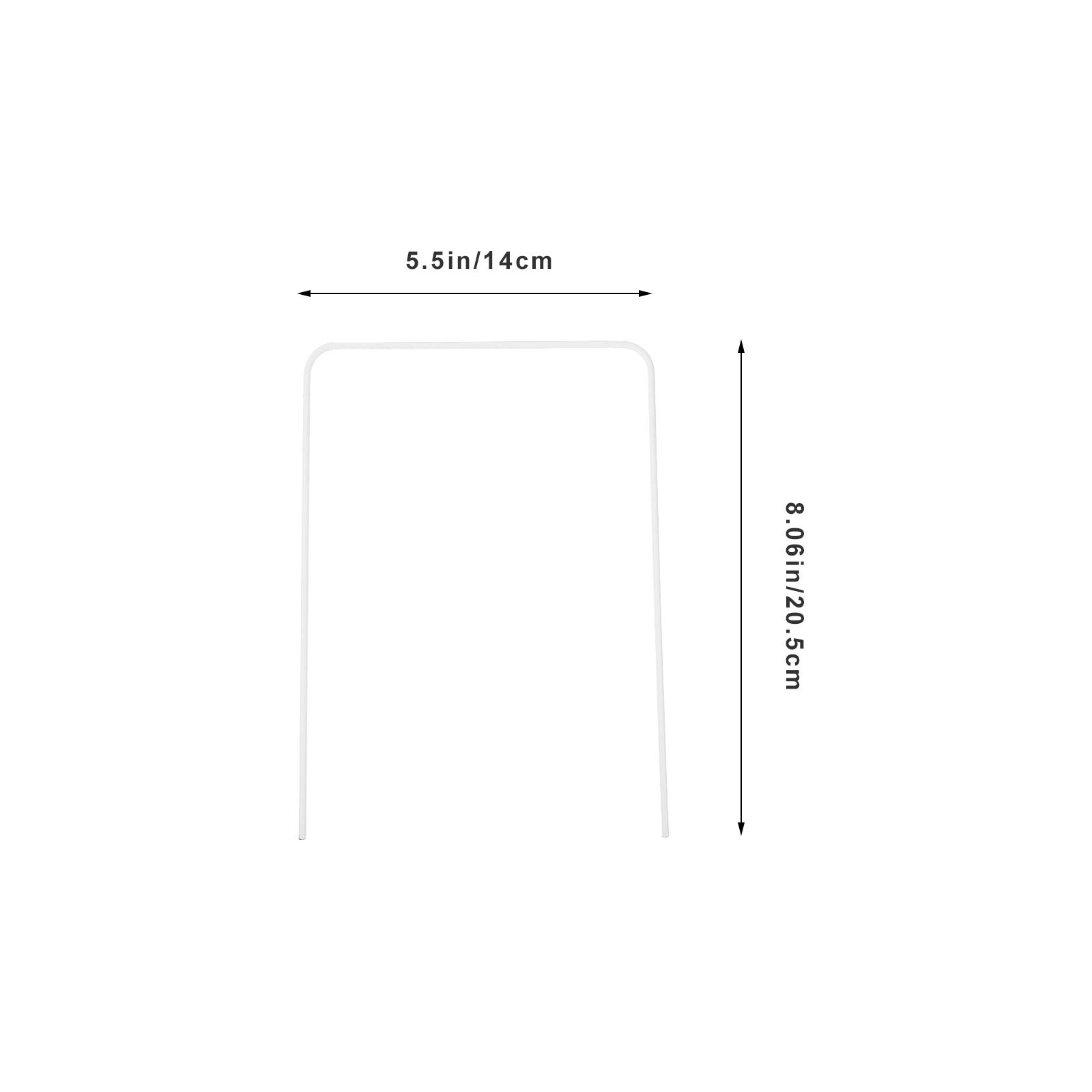 9 Pcs Croquet Wickets Heavy Duty Iron Wire Gate Outdoor Toys Goal Game Replacement Hoops Square Wickets Metal Accessories