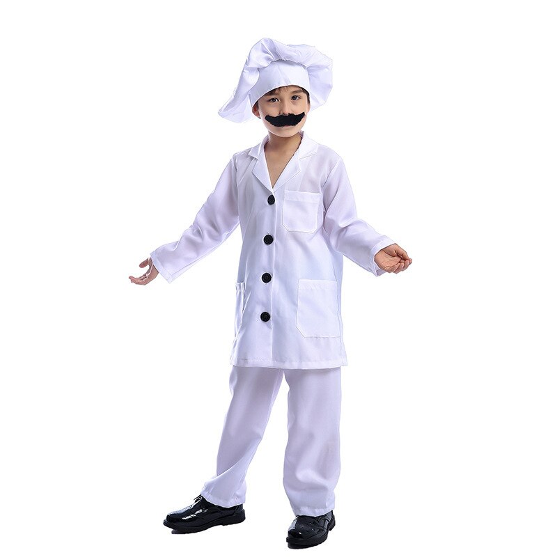Schattig chef-kok kostuum jongens halloween kostuum voor kinderen carnaval feest kok verkleden