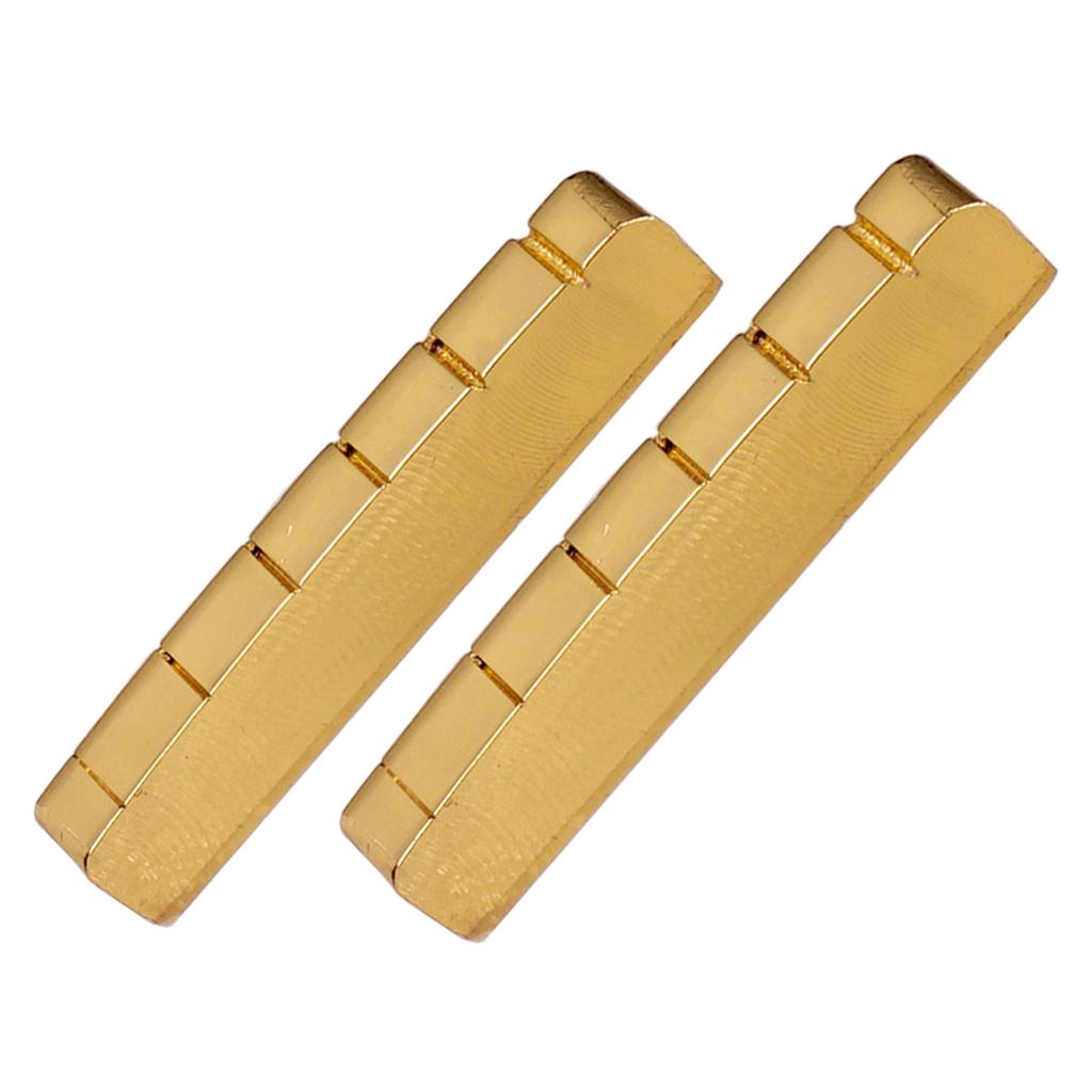 Brass Guitar Nut Exquisite Slotted DIY for Electric Guitars