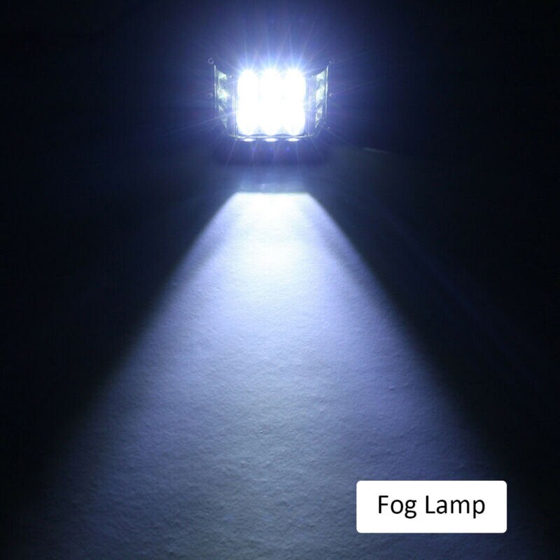 Auto Vrachtwagen 45W Werk Lichtbalk Koplamp Flash Lamp 12V 24V Led Verlichting Wit Amber Rijden lamp IP67 6000LM Spuiten Auto Licht