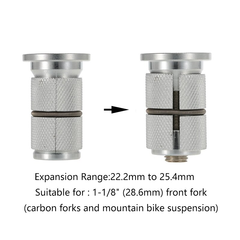 Bike Bicycle Fork Steerer 1-1/8" (28.6mm) Headset Stem Top Cap Carbon Compression Plug Star Nut Adjuster Expansion Bolt