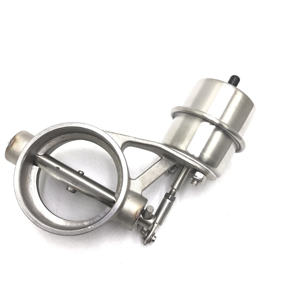 Stainless steel Variable Exhaust Control Valve Set Vacuum Actuator 76 MM pipe Open Style 63MM Exhaust valve