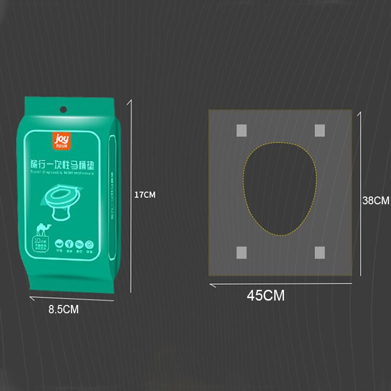 10pcs/bag Expendable Toilet Paper Mat Disposable Toilet Seat Cover Mat Eco-friendly Travel Gadget Portable Bathroom Accessories