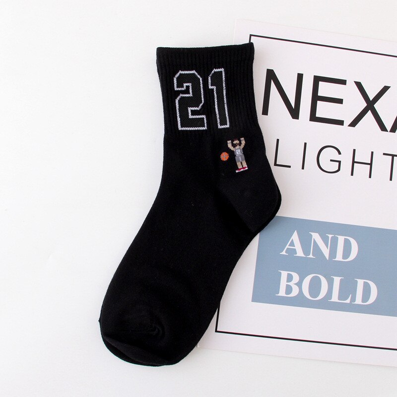 Mannen Sport Sokken Basketbal Sokken Elite Dikke Letters Geborduurd Sport Sokken Antislip Duurzaam Skateboard Sokken