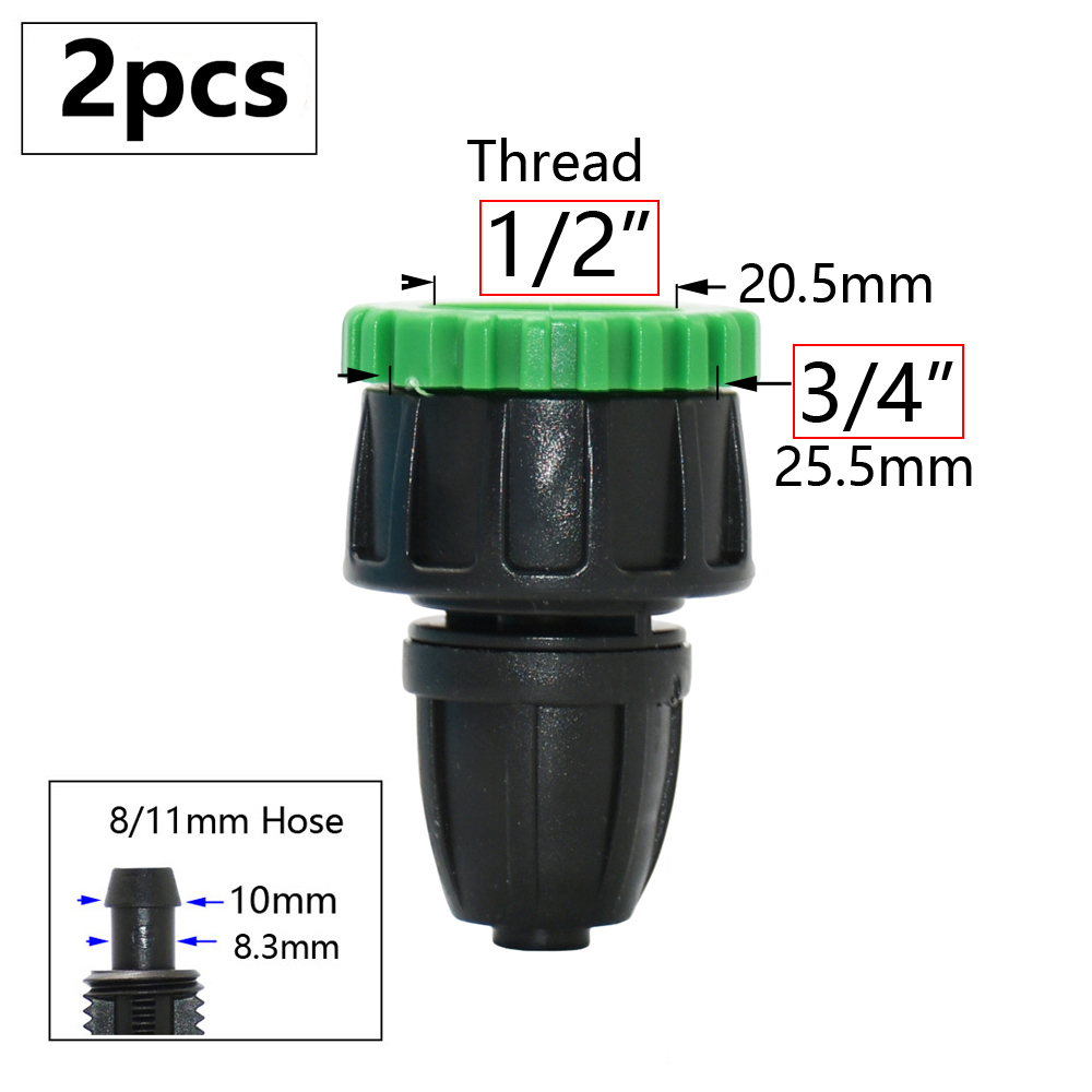 3/8" 8mm Gartenschlauchanschluss 8/11 bis 4/7 3/5mm Schlauchreduzierer Wassersplitter T-Stück Ellenbogendstopfen Tropfbewässerungssystem passend zu