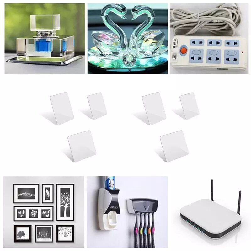 50/5pcs Heavy Duty Double Sided Adhesive Tape Waterproof Non-Marking Self Adhesive Bathroom Double Sided Fixing