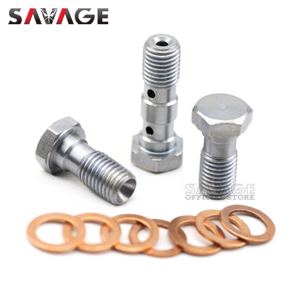 Boulons de Banjo M10 x 1.0, vis de maître cylindre de frein avant/arrière, boulon d&#39;étrier de tuyau, accessoires d&#39;embrayage hydraulique de moto 10mm