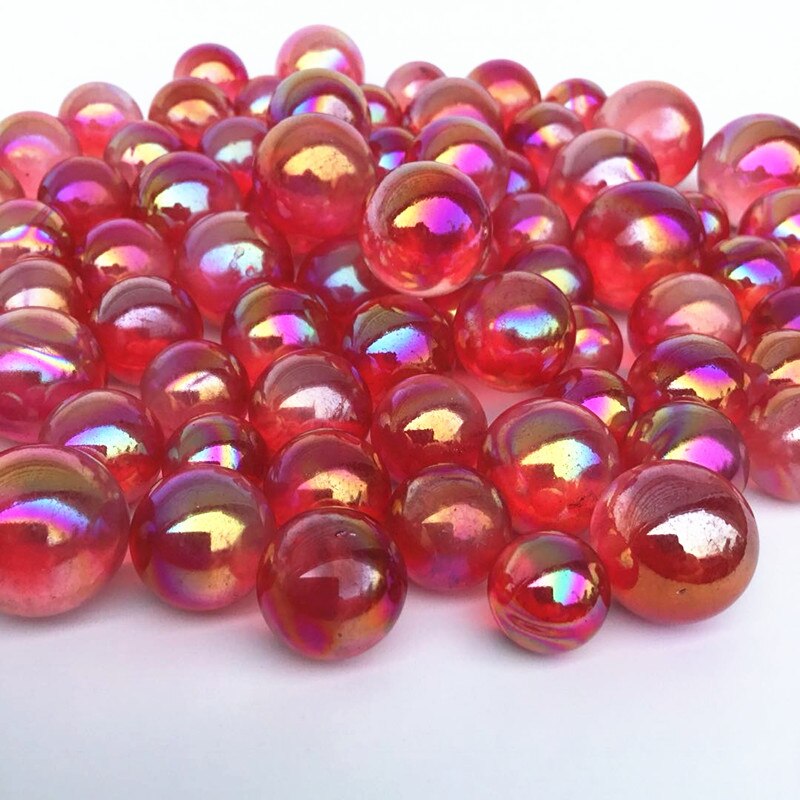 Natuurlijke mini bal galvaniseren Rode aura kleine quartz kristallen bol voor decoratie